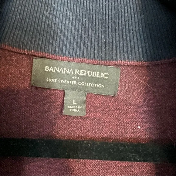 Banana Republic Luxe Collection Quarter-Zip Sweater - Picture 6 of 6